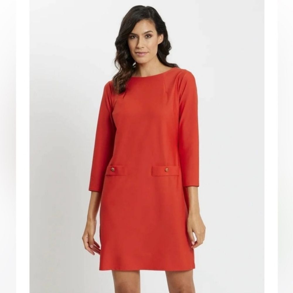 Jude Connally Sabine Dress Jude Cloth Paprika NWT Sz 12